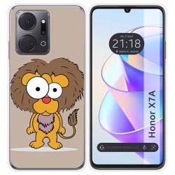 Funda Silicona para Huawei Honor X7a diseño Leon Dibujos