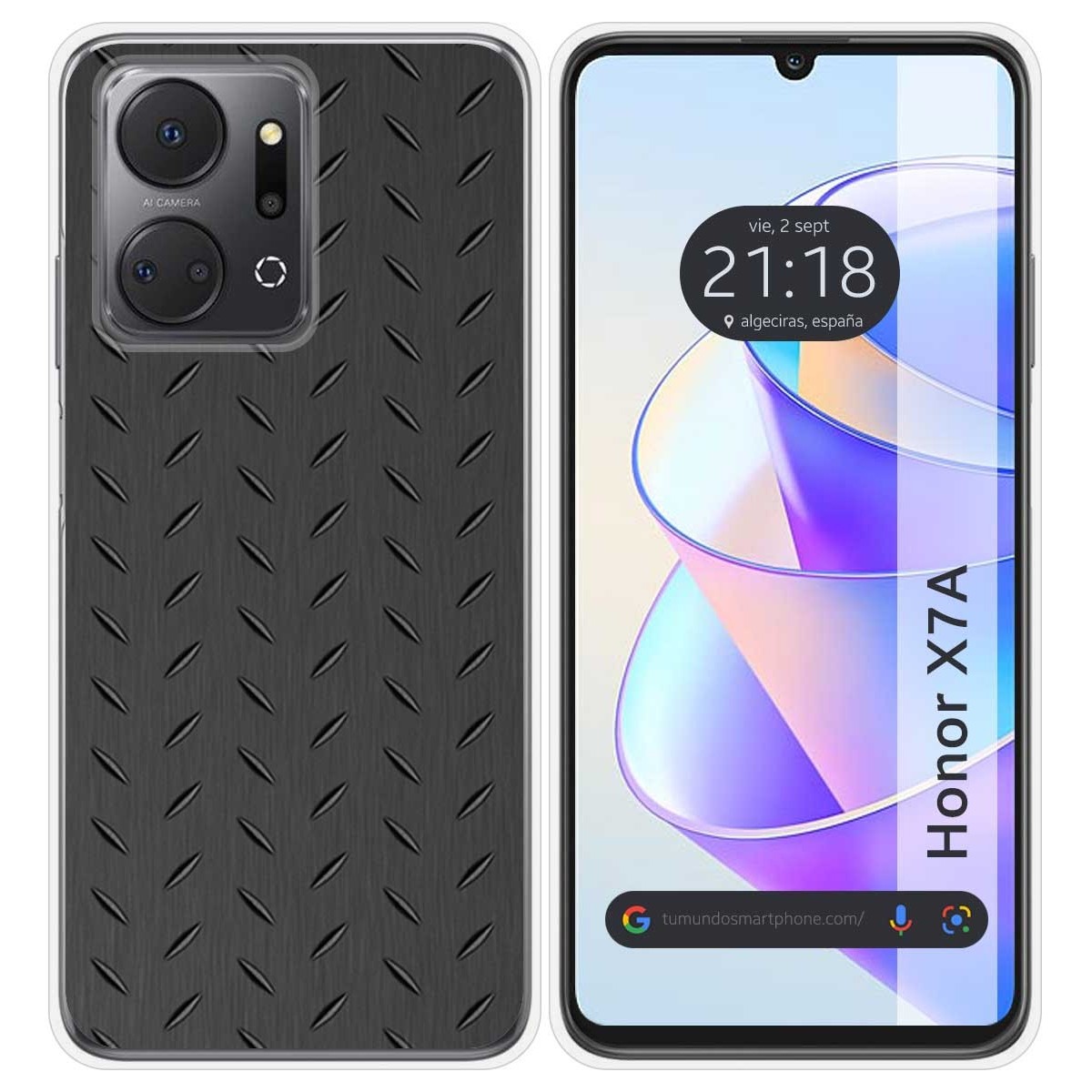 Funda Silicona para Huawei Honor X7a diseño Metal Dibujos