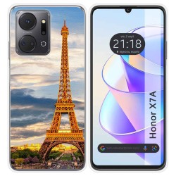 Funda Silicona para Huawei Honor X7a diseño Paris Dibujos