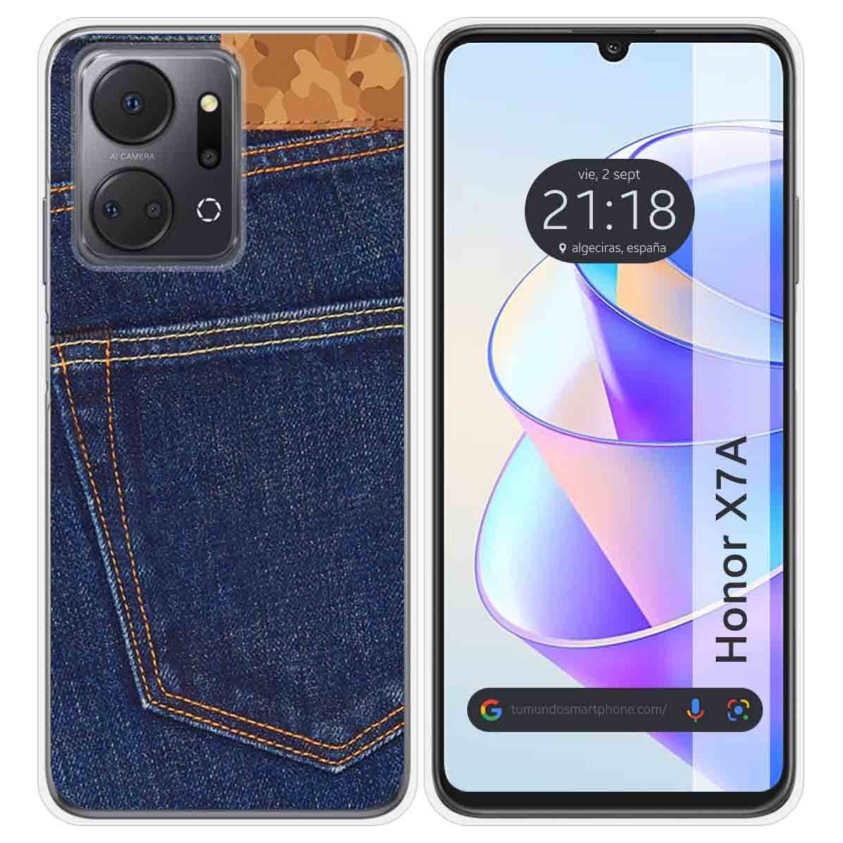 Funda Silicona para Huawei Honor X7a diseño Vaquero Dibujos