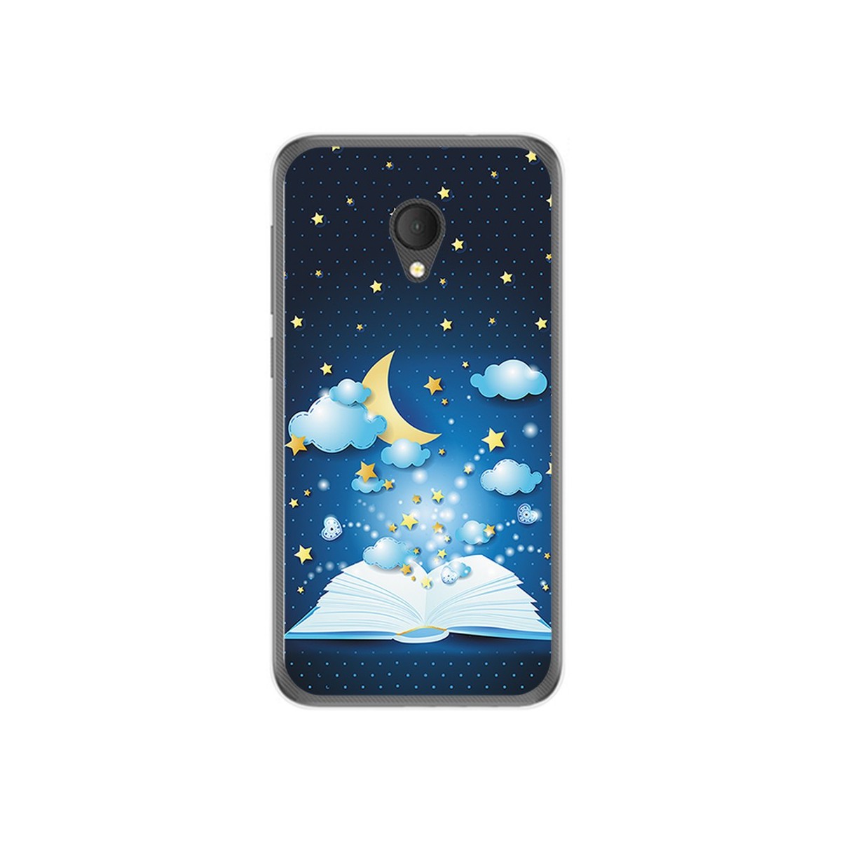 Funda Gel Tpu para Alcatel U5 Hd / U5 Hd Premium Diseño Libro Cuentos Dibujos