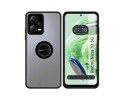 Funda Mate con Borde Negro y Anillo Giratorio 360 compatible con Xiaomi Redmi Note 12 5G