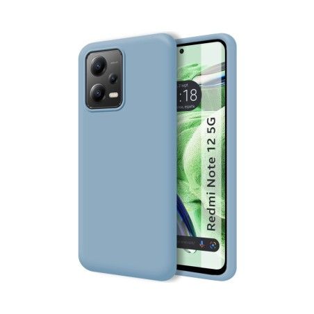 Funda Silicona Líquida Ultra Suave compatible con Xiaomi Redmi Note 12 5G color Azul