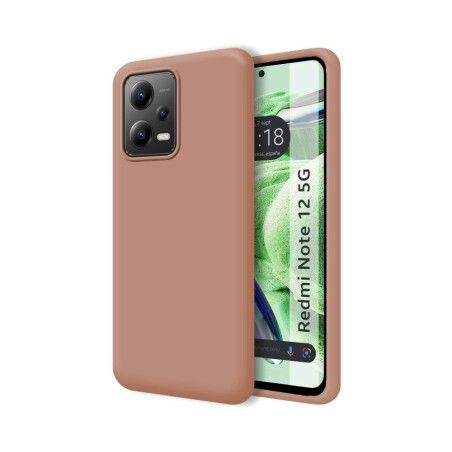 Funda Silicona Líquida Ultra Suave compatible con Xiaomi Redmi Note 12 5G color Rosa