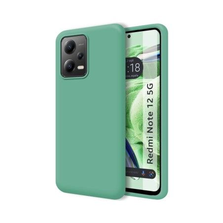 Funda Silicona Líquida Ultra Suave compatible con Xiaomi Redmi Note 12 5G color Verde