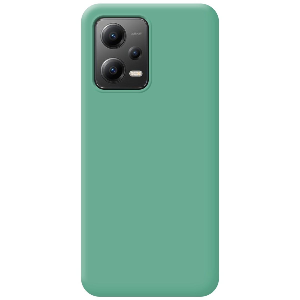 Funda Silicona Líquida Ultra Suave compatible con Xiaomi Redmi Note 12 5G color Verde