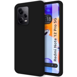 Funda Silicona Líquida Ultra Suave para Xiaomi Redmi Note 12 Pro 5G color Negra