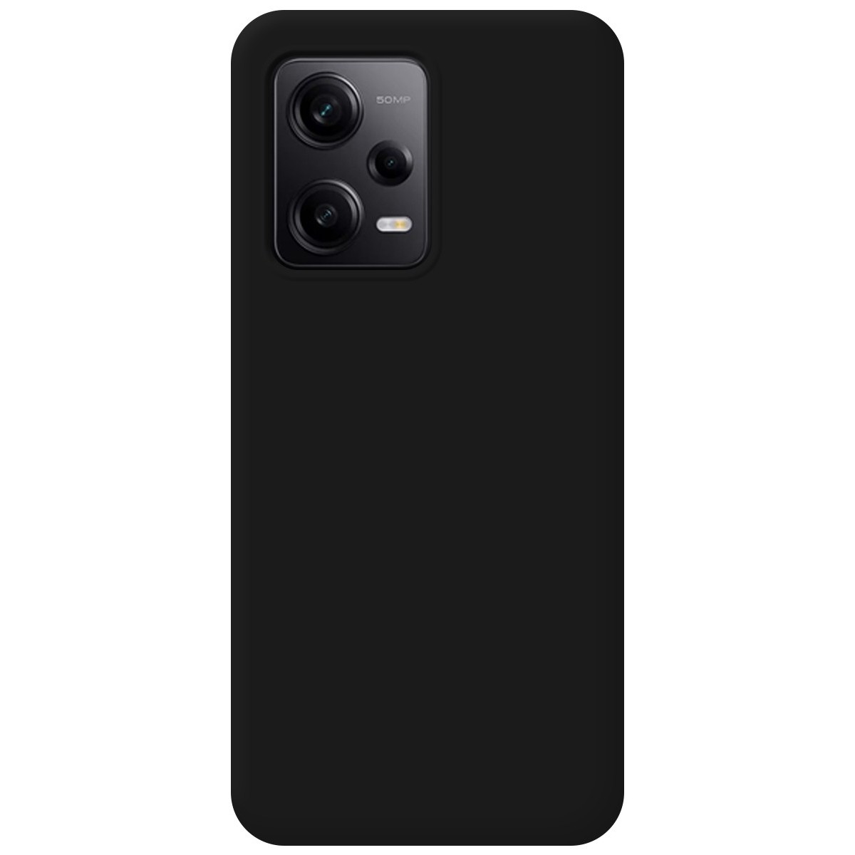 Funda Silicona Líquida Ultra Suave compatible con Xiaomi Redmi Note 12 Pro 5G color Negra