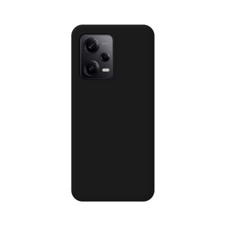 Funda Silicona Líquida Ultra Suave compatible con Xiaomi Redmi Note 12 Pro 5G color Negra