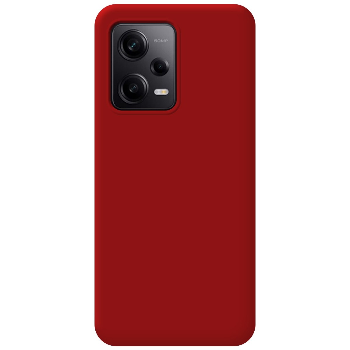 Funda Silicona Líquida Ultra Suave compatible con Xiaomi Redmi Note 12 Pro 5G color Roja