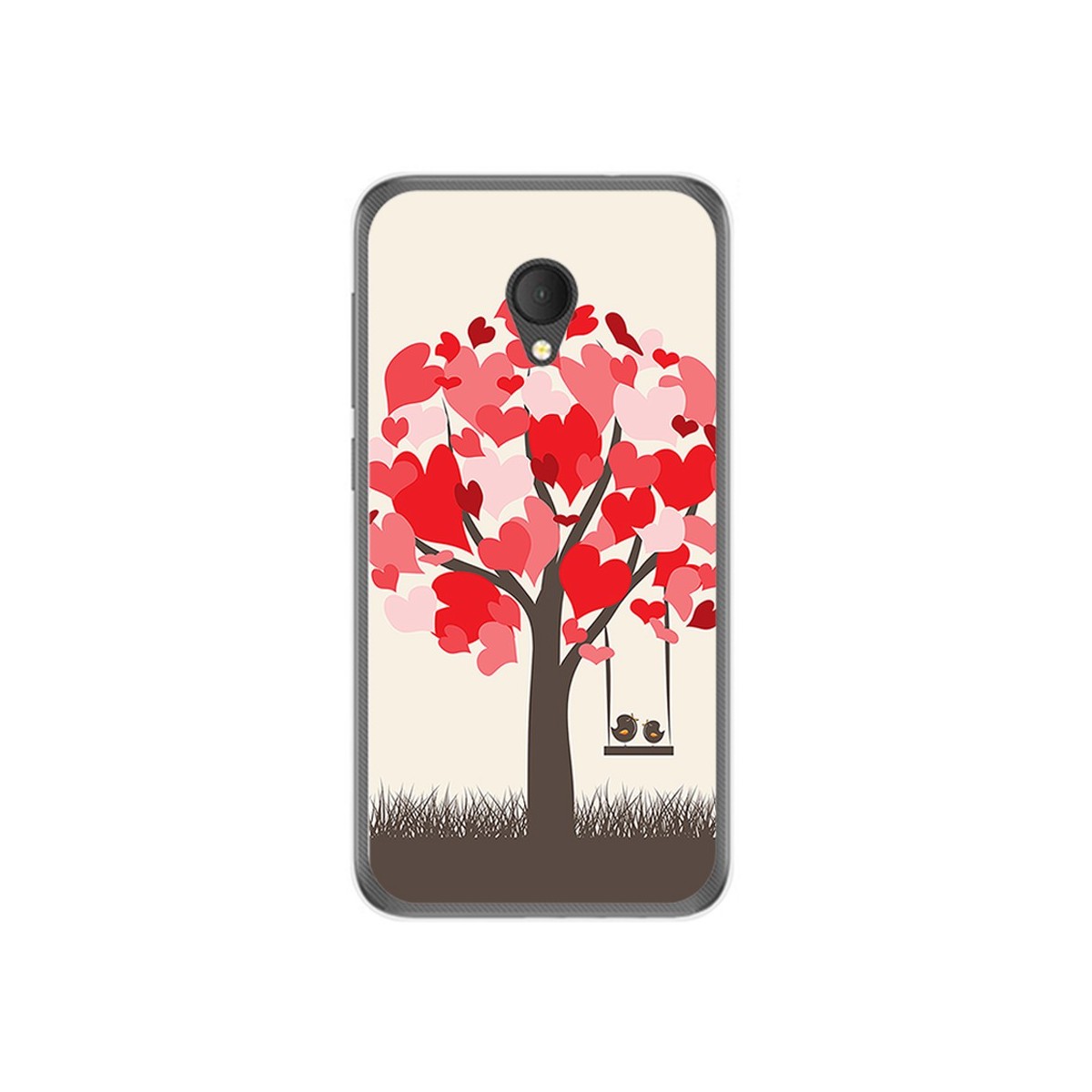 Funda Gel Tpu para Alcatel U5 Hd / U5 Hd Premium Diseño Pajaritos Dibujos