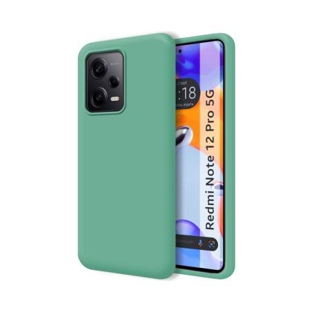 Funda Silicona Líquida Ultra Suave compatible con Xiaomi Redmi Note 12 Pro 5G color Verde
