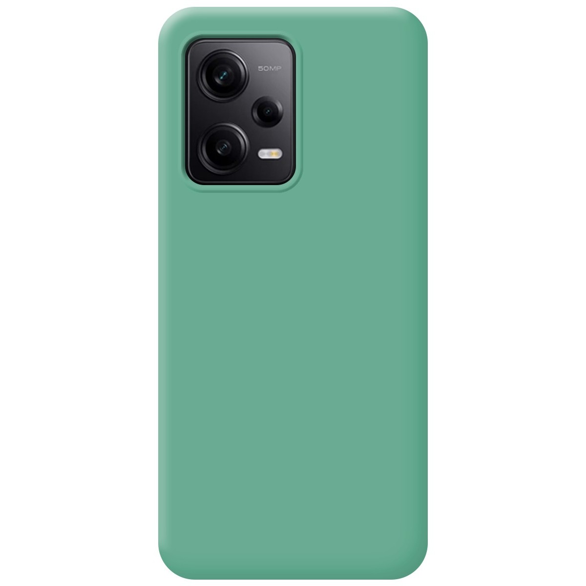 Funda Silicona Líquida Ultra Suave compatible con Xiaomi Redmi Note 12 Pro 5G color Verde