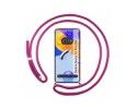 Funda Colgante Transparente compatible con Xiaomi Redmi Note 12 Pro 5G con Cordon Rosa Fucsia