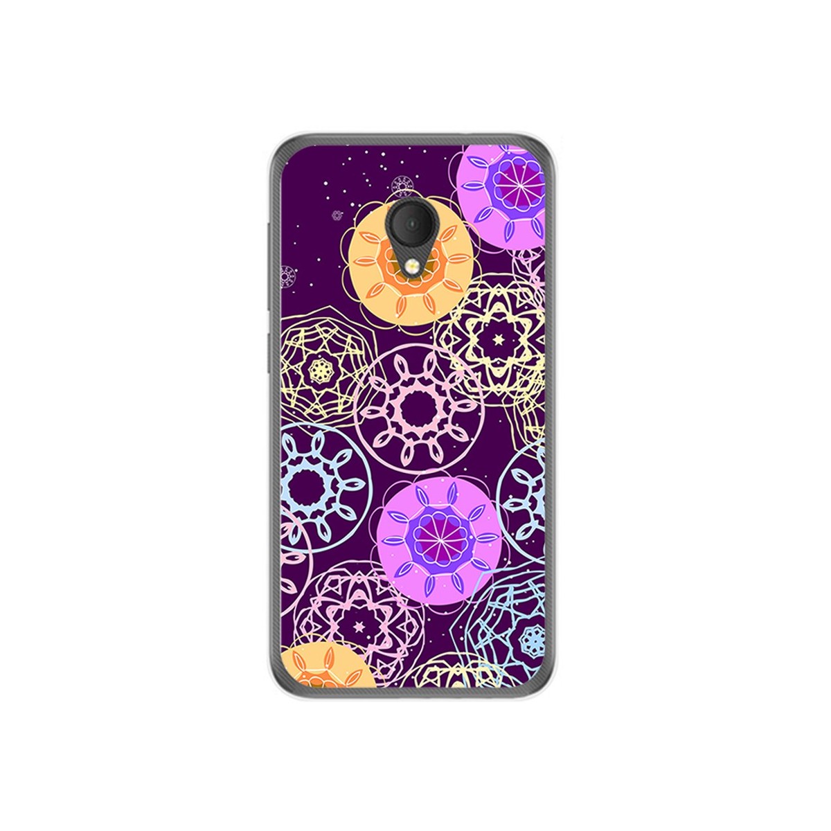 Funda Gel Tpu para Alcatel U5 Hd / U5 Hd Premium Diseño Radial Dibujos