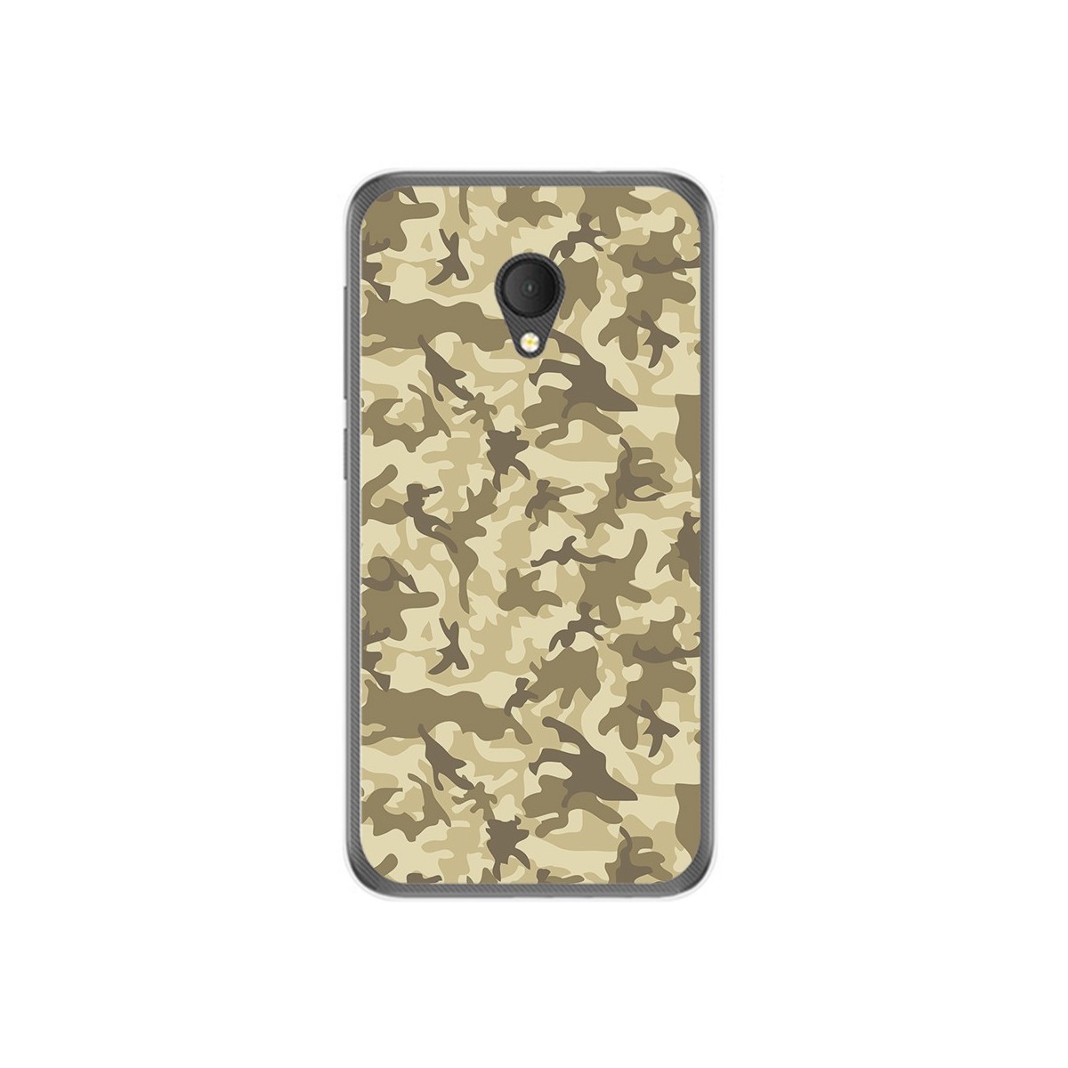Funda Gel Tpu para Alcatel U5 Hd / U5 Hd Premium Diseño Sand Camuflaje Dibujos
