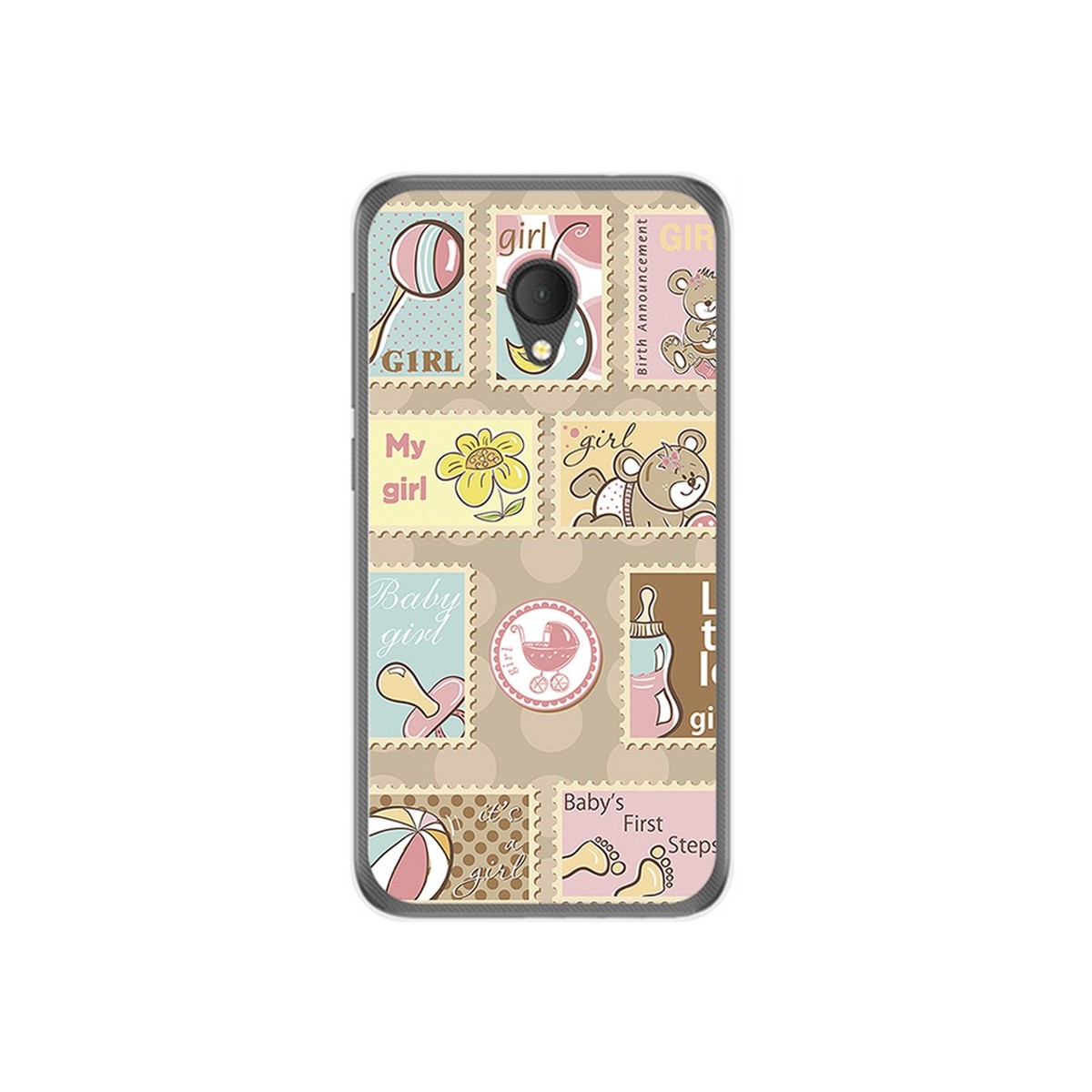 Funda Gel Tpu para Alcatel U5 Hd / U5 Hd Premium Diseño Sellos Dibujos
