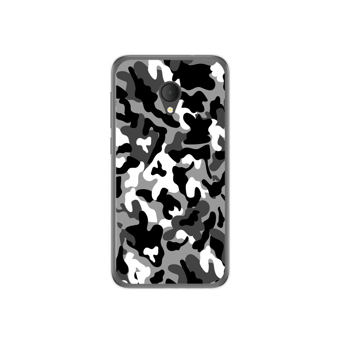Funda Gel Tpu para Alcatel U5 Hd / U5 Hd Premium Diseño Snow Camuflaje Dibujos