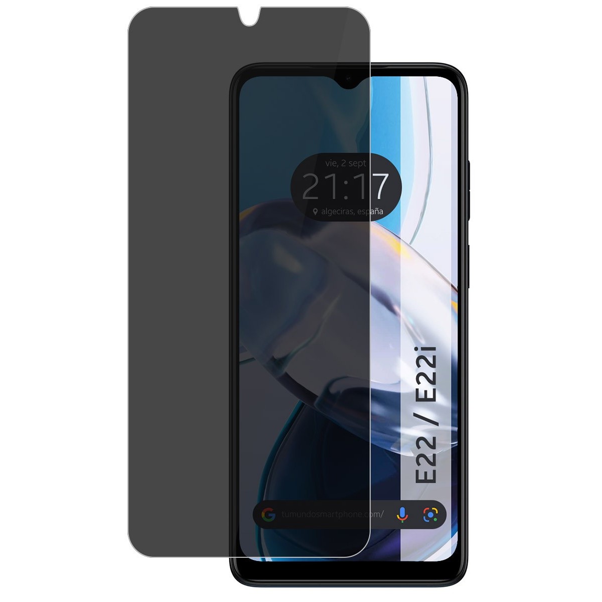Protector Pantalla Hidrogel Privacidad Antiespías para Motorola Moto E22 / E22i