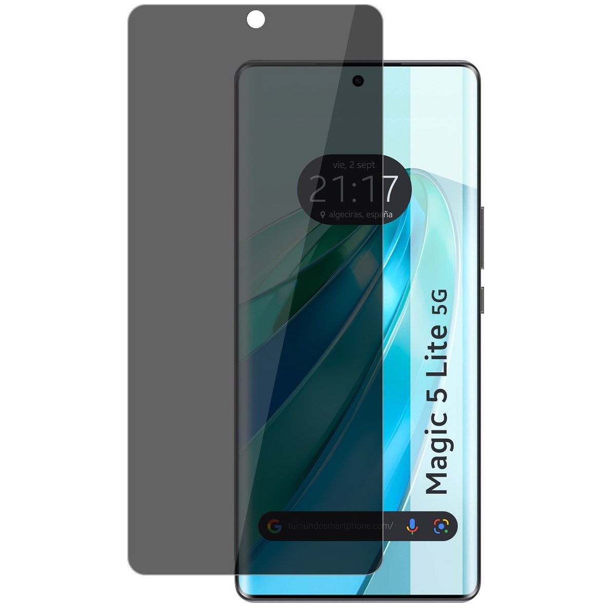 Protector Pantalla Hidrogel Privacidad Antiespías para Huawei Honor Magic 5 Lite 5G