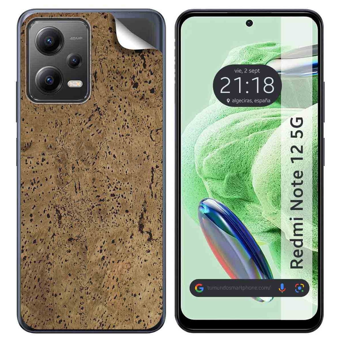 Pegatina Vinilo Autoadhesiva Textura Corcho compatible con Xiaomi Redmi Note 12 5G
