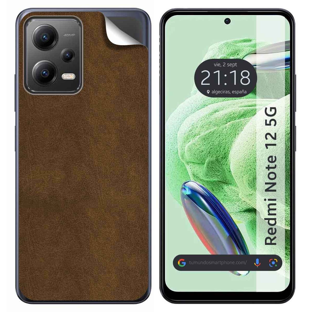 Pegatina Vinilo Autoadhesiva Textura Piel compatible con Xiaomi Redmi Note 12 5G