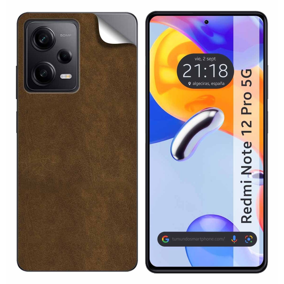 Pegatina Vinilo Autoadhesiva Textura Piel compatible con Xiaomi Redmi Note 12 Pro 5G