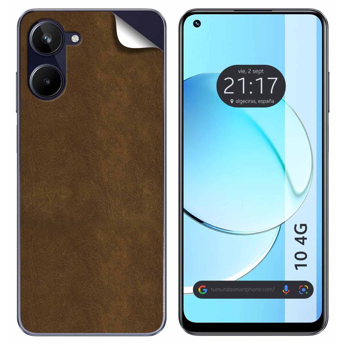 Pegatina Vinilo Autoadhesiva Textura Piel para Realme 10 4G