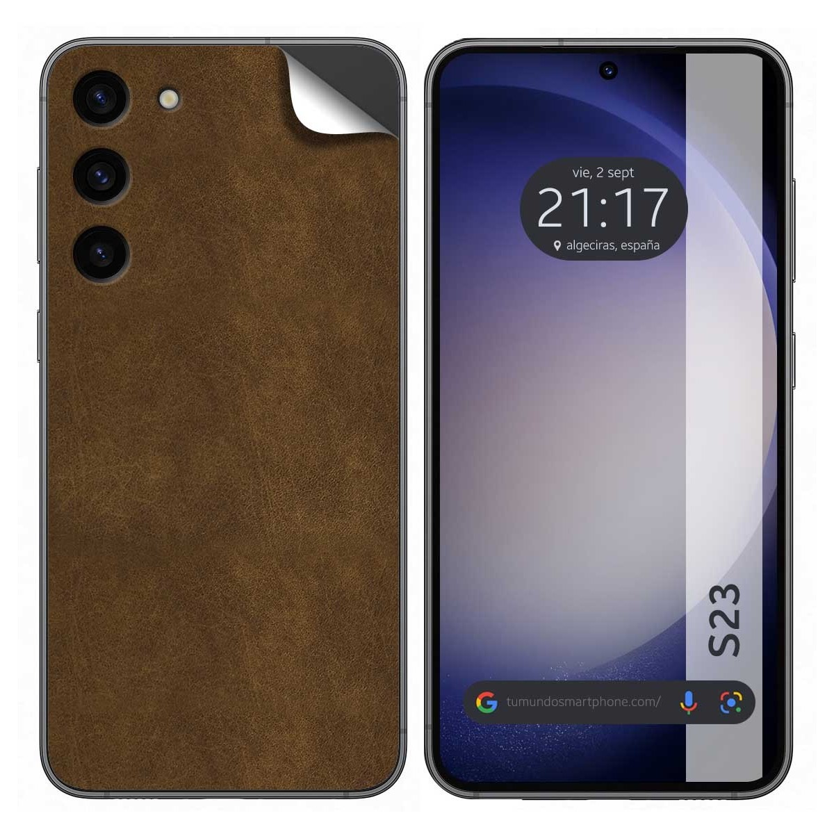 Pegatina Vinilo Autoadhesiva Textura Piel para Samsung Galaxy S23 5G