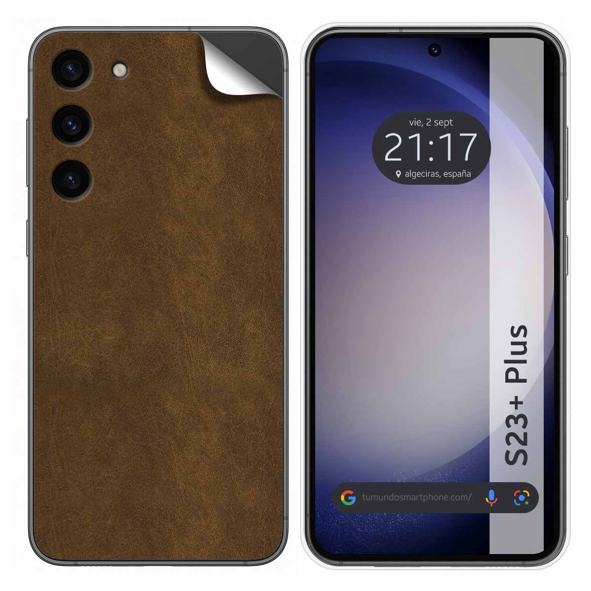 Pegatina Vinilo Autoadhesiva Textura Piel para Samsung Galaxy S23+ Plus 5G