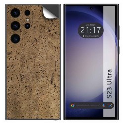 Pegatina Vinilo Autoadhesiva Textura Corcho para Samsung Galaxy S23 Ultra 5G