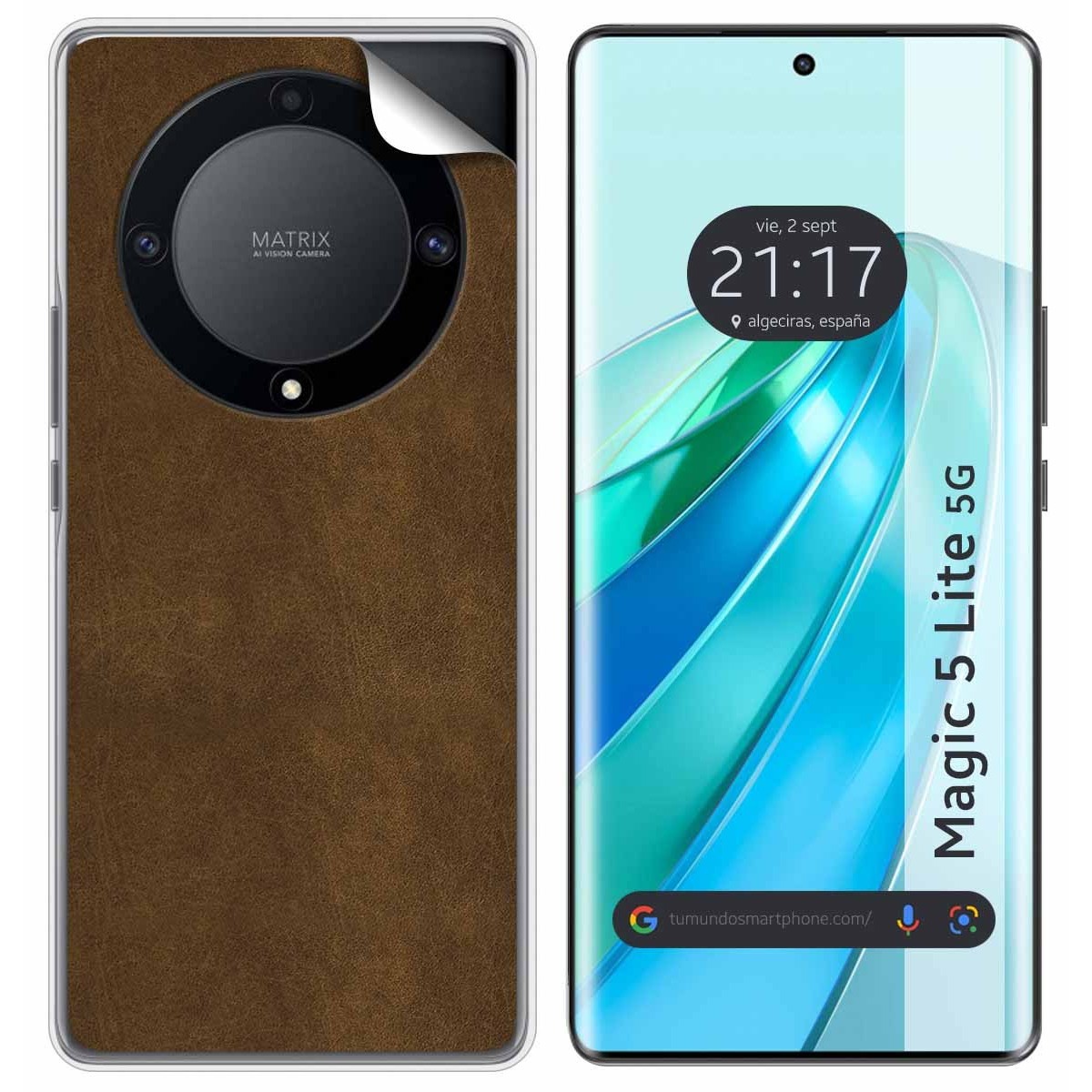 Pegatina Vinilo Autoadhesiva Textura Piel para Huawei Honor Magic 5 Lite 5G