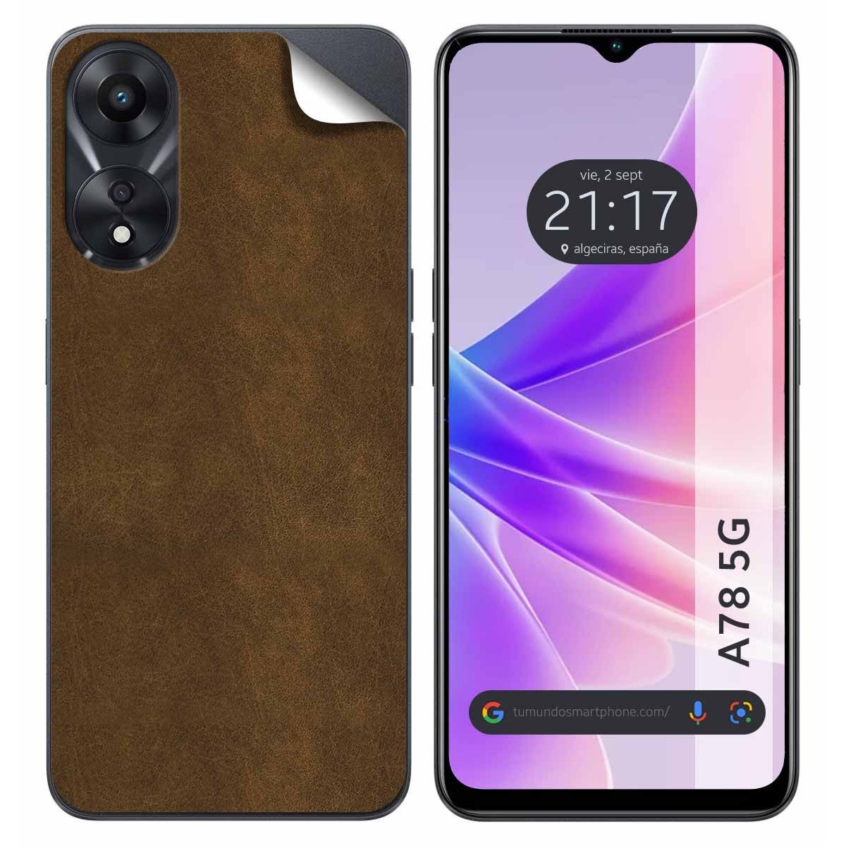 Pegatina Vinilo Autoadhesiva Textura Piel para Oppo A78 5G