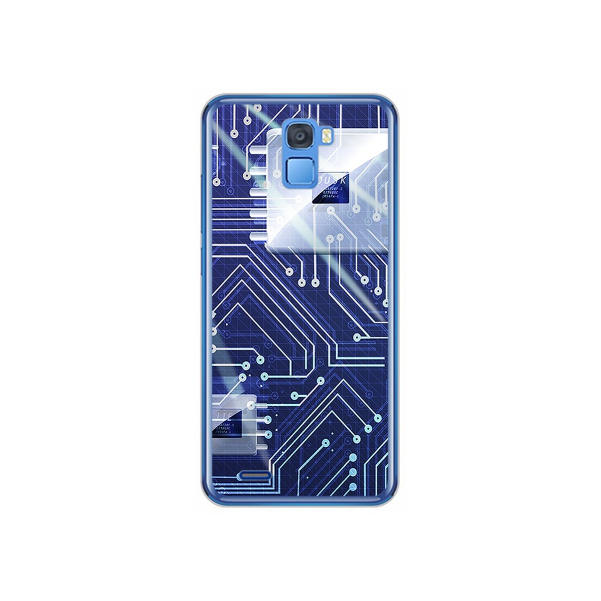 Funda Gel Tpu para Oukitel K5000 Diseño Circuito Dibujos