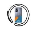 Personaliza tu Funda Colgante Transparente para Xiaomi Redmi Note 12 5G con Cordon Negro Dibujo Personalizada