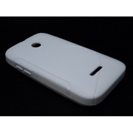 Funda Gel Tpu Huawei Ascend Y210 S Line Color Blanca