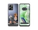 Funda Silicona Transparente compatible con Xiaomi Redmi Note 12 5G diseño Avestruz Dibujos