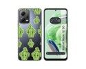 Funda Silicona Transparente compatible con Xiaomi Redmi Note 12 5G diseño Cactus Dibujos