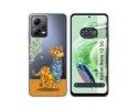 Funda Silicona Transparente compatible con Xiaomi Redmi Note 12 5G diseño Jirafa Dibujos