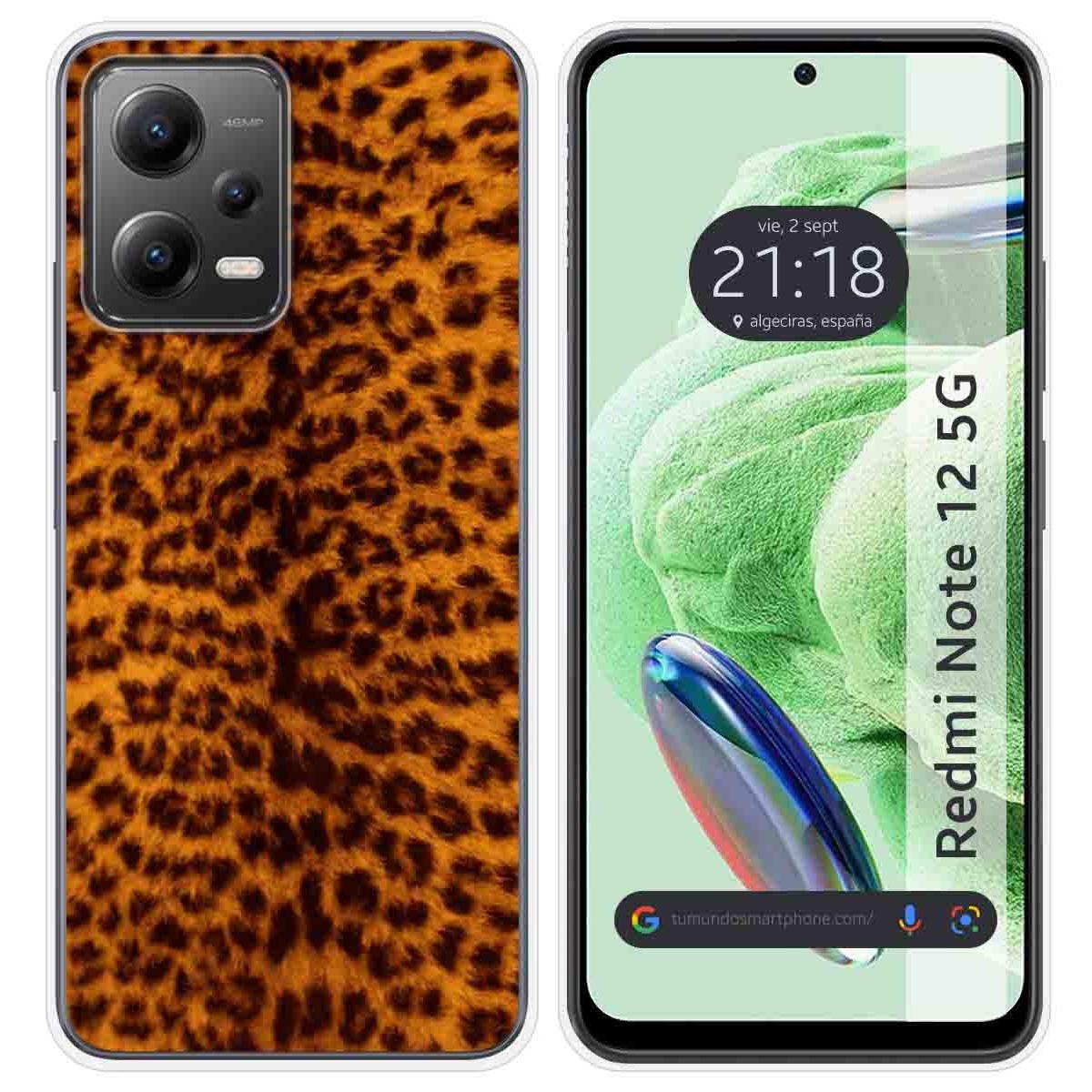 Funda Silicona compatible con Xiaomi Redmi Note 12 5G diseño Animal 03 Dibujos