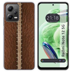 Funda Silicona compatible con Xiaomi Redmi Note 12 5G diseño Cuero 01 Dibujos