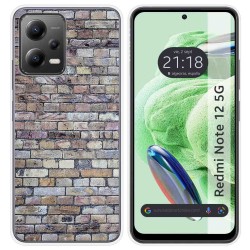Funda Silicona compatible con Xiaomi Redmi Note 12 5G diseño Ladrillo 02 Dibujos