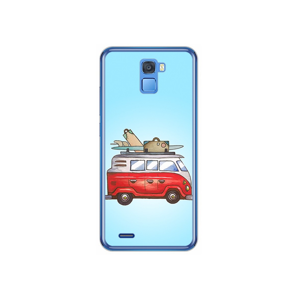 Funda Gel Tpu para Oukitel K5000 Diseño Furgoneta Dibujos