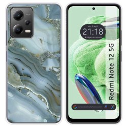 Funda Silicona compatible con Xiaomi Redmi Note 12 5G diseño Mármol 09 Dibujos