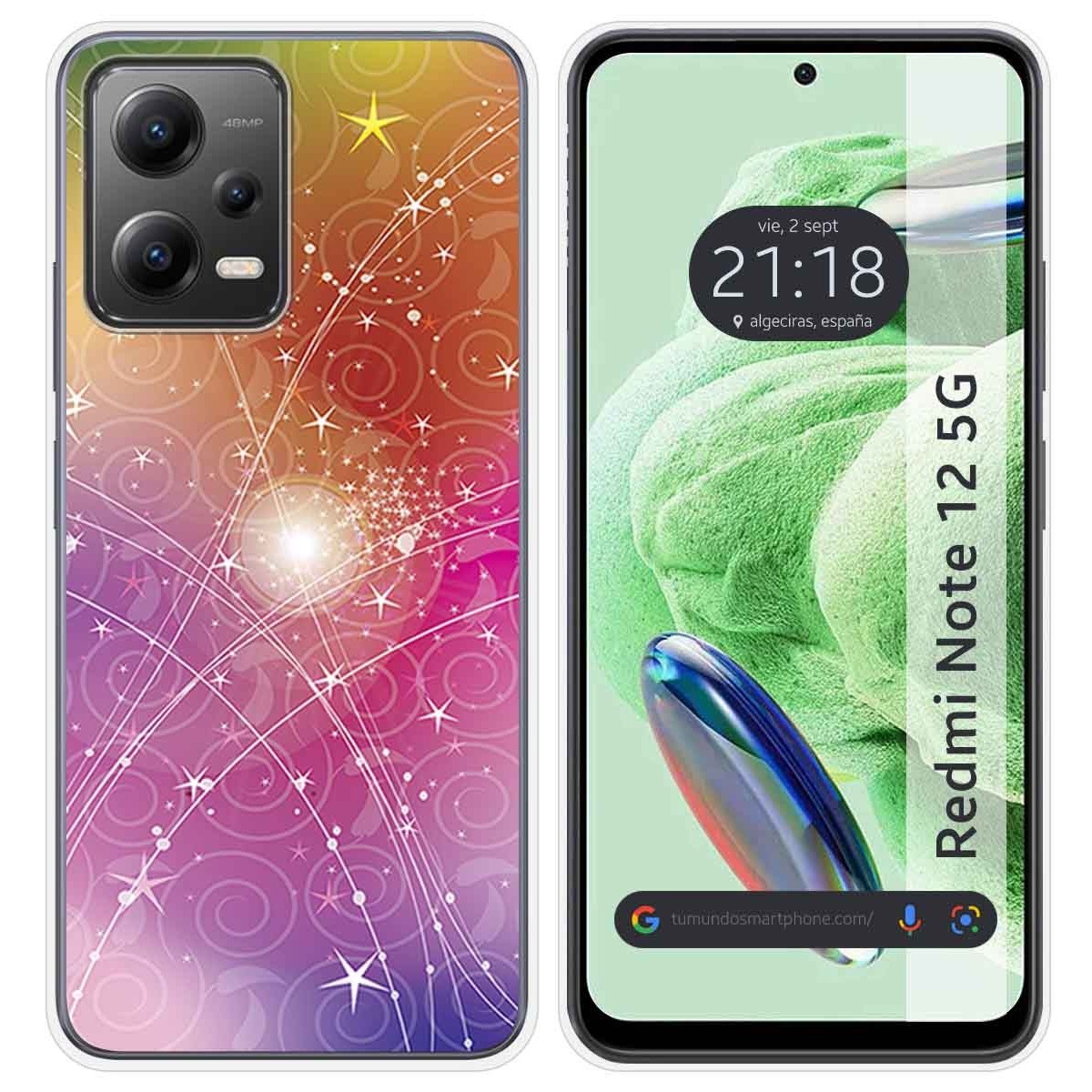Funda Silicona compatible con Xiaomi Redmi Note 12 5G diseño Abstracto Dibujos