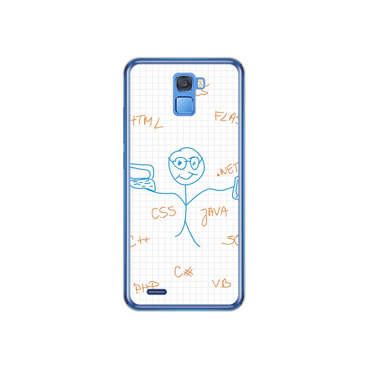 Funda Gel Tpu para Oukitel K5000 Diseño Informatico Dibujos
