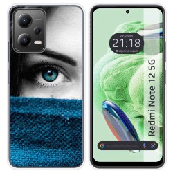 Funda Silicona compatible con Xiaomi Redmi Note 12 5G diseño Ojo Dibujos