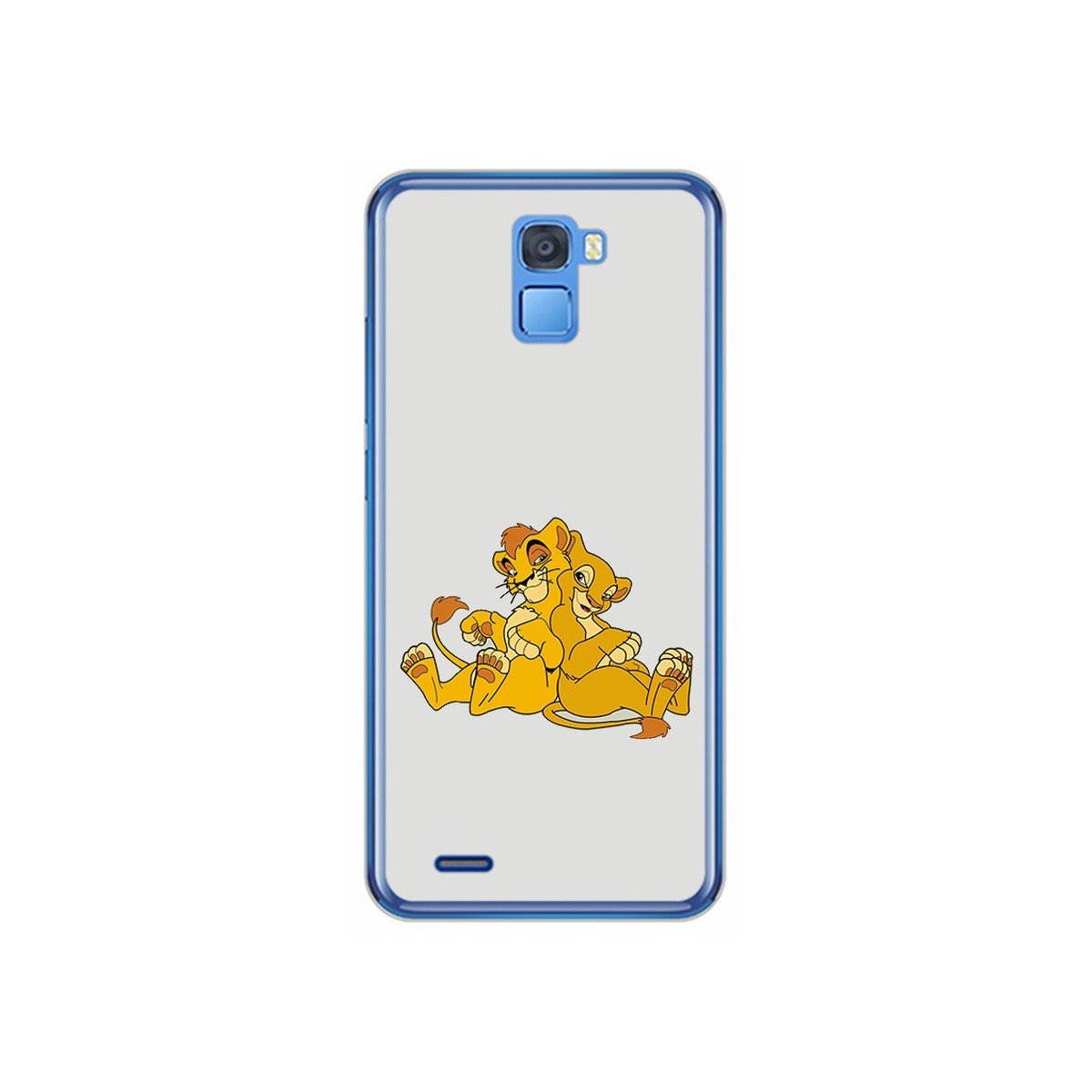 Funda Gel Tpu para Oukitel K5000 Diseño Leones Dibujos
