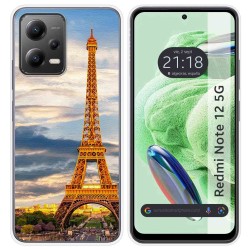 Funda Silicona compatible con Xiaomi Redmi Note 12 5G diseño Paris Dibujos