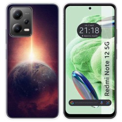 Funda Silicona compatible con Xiaomi Redmi Note 12 5G diseño Tierra Dibujos